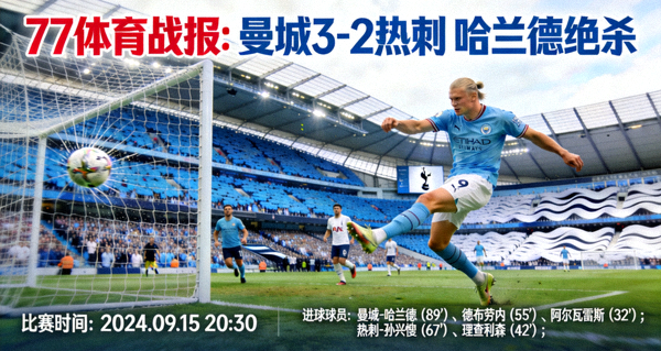 77体育战报：曼城3-2热刺 哈兰德绝杀